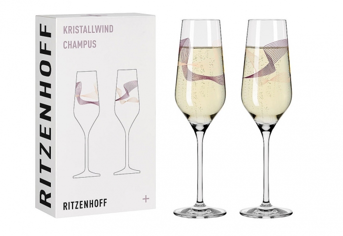 Kristallwind champagneglas set/2 | Hulshoff Design Centers